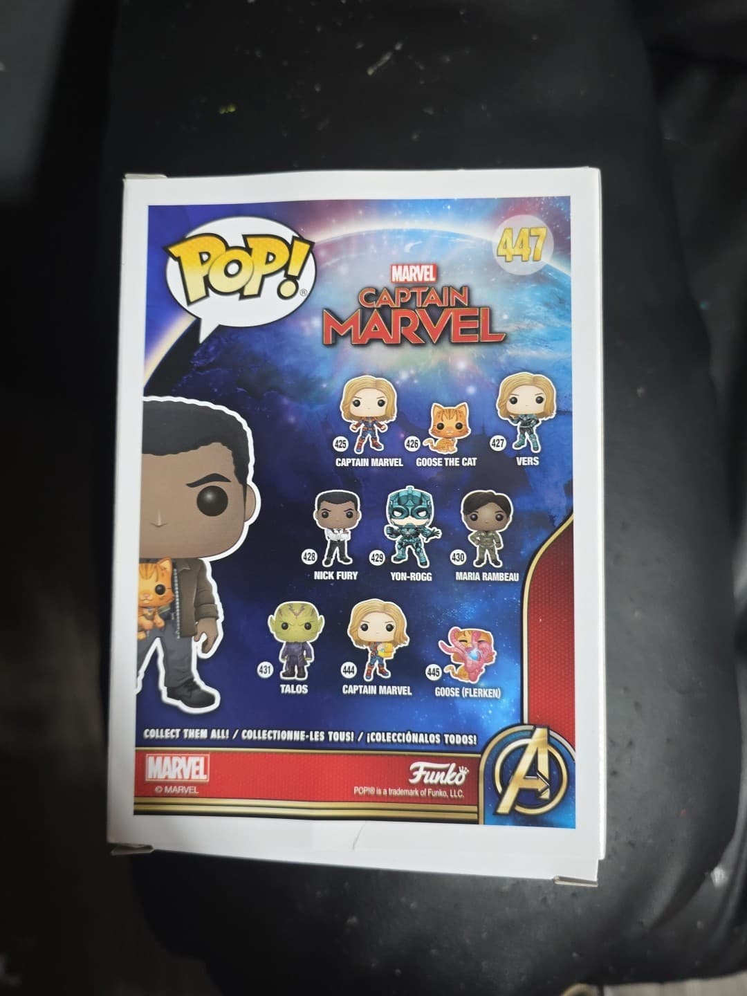 Funko Pop! Vinyl: Marvel - Nick Fury w/ Goose the Cat - Amazon (Exclusive) #447 - Thumbnail 3