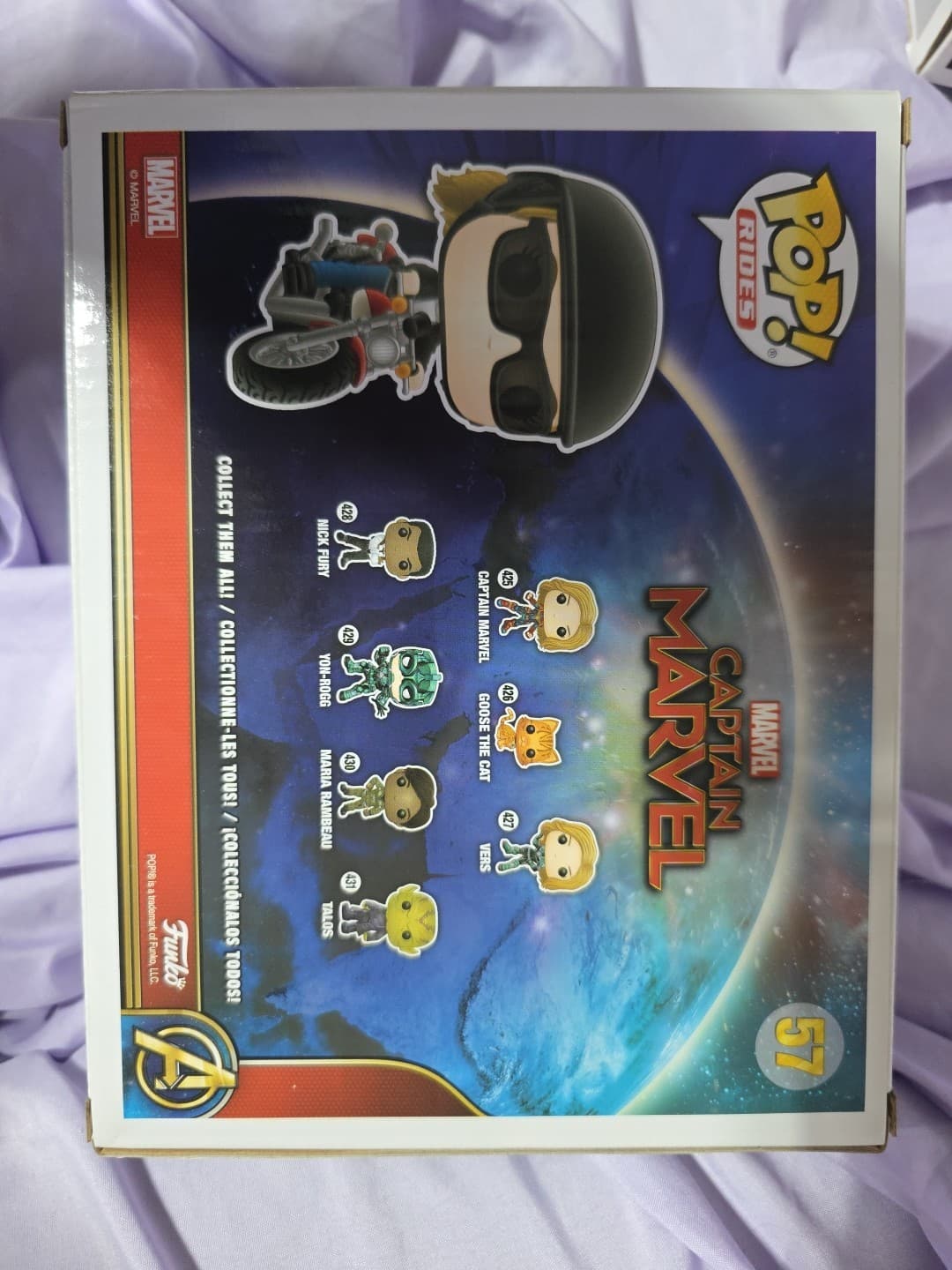 Funko Pop! Rides: Marvel - Carol Danvers on Motorcycle #57 - Thumbnail 6