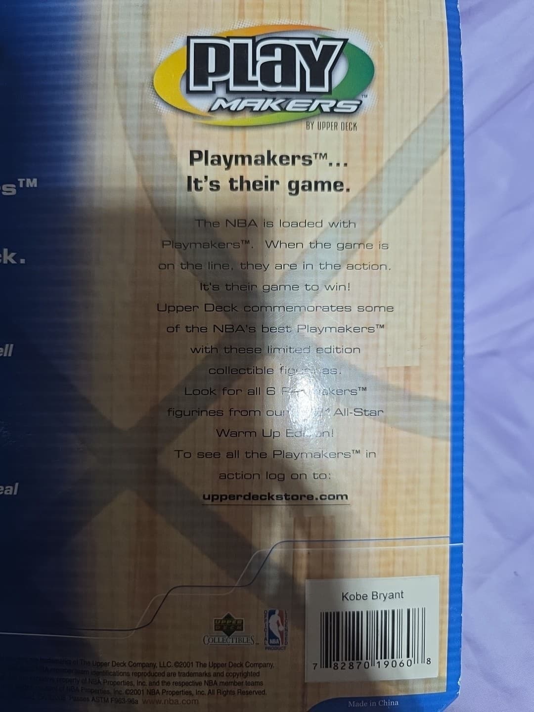 Official Limited Edition NBA Play Makers Lakers Kobe Bryant w/ Collectible Card - Thumbnail 4