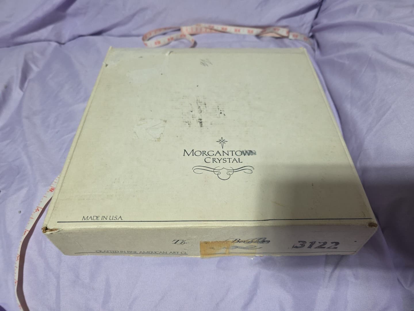 Morgantown Crystal Plate Star of Bethlehem Shepherds in the Field 1989 - Thumbnail 7