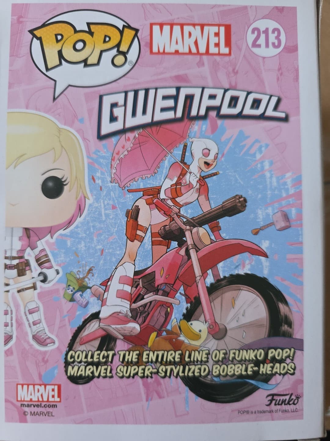 Funko Pop! Vinyl: Marvel - Gwenpool (Unmasked) - Walgreens (Exclusive) #213 - Thumbnail 3