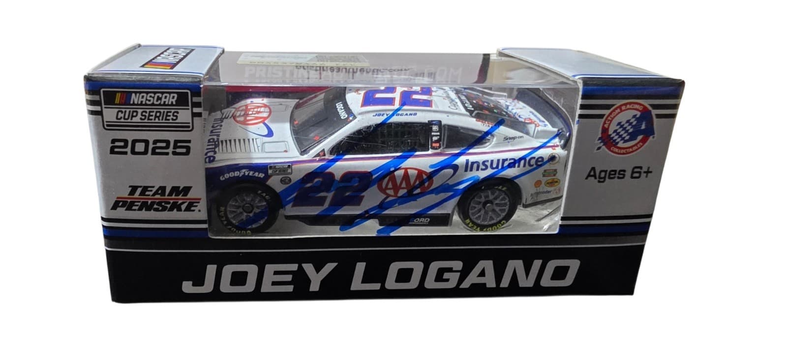 Joey Logano Signed 2025 #22 AAA Insurance Texas Win 1:64 Diecast (PA) - Thumbnail 2