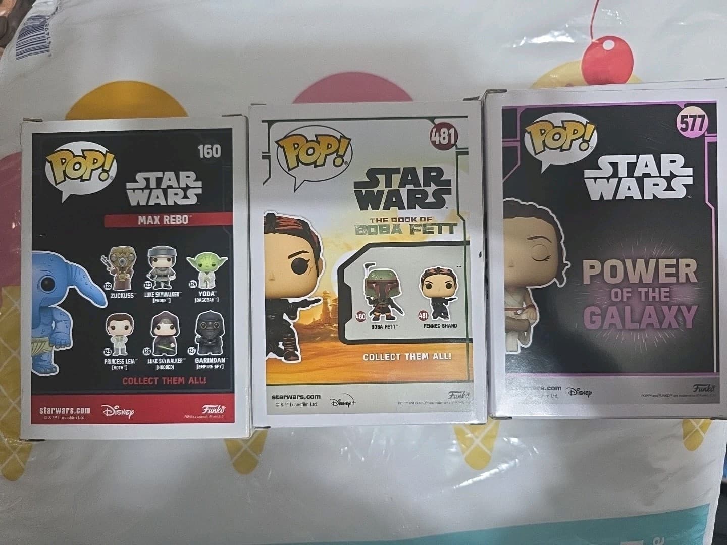 Funko Pop Star Wars Bundle, Max Rebo#160,Fennec #481,Rey#577 - Thumbnail 3