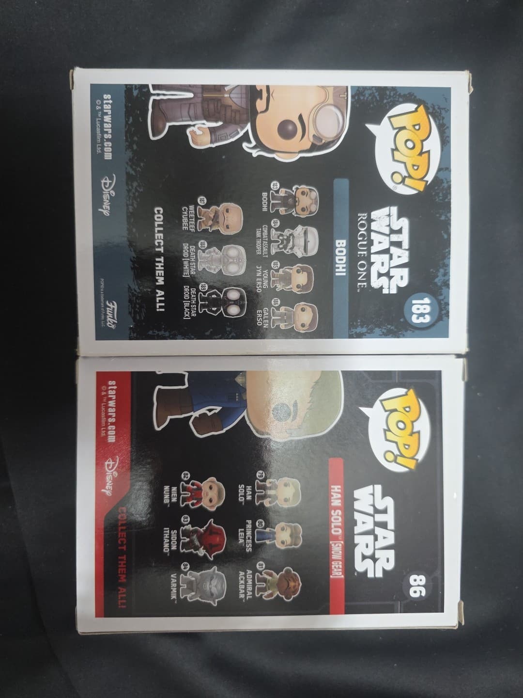 Funko Pop Bundles! Star Wars - Bodhi #183 And Han Solo#86 - Thumbnail 3