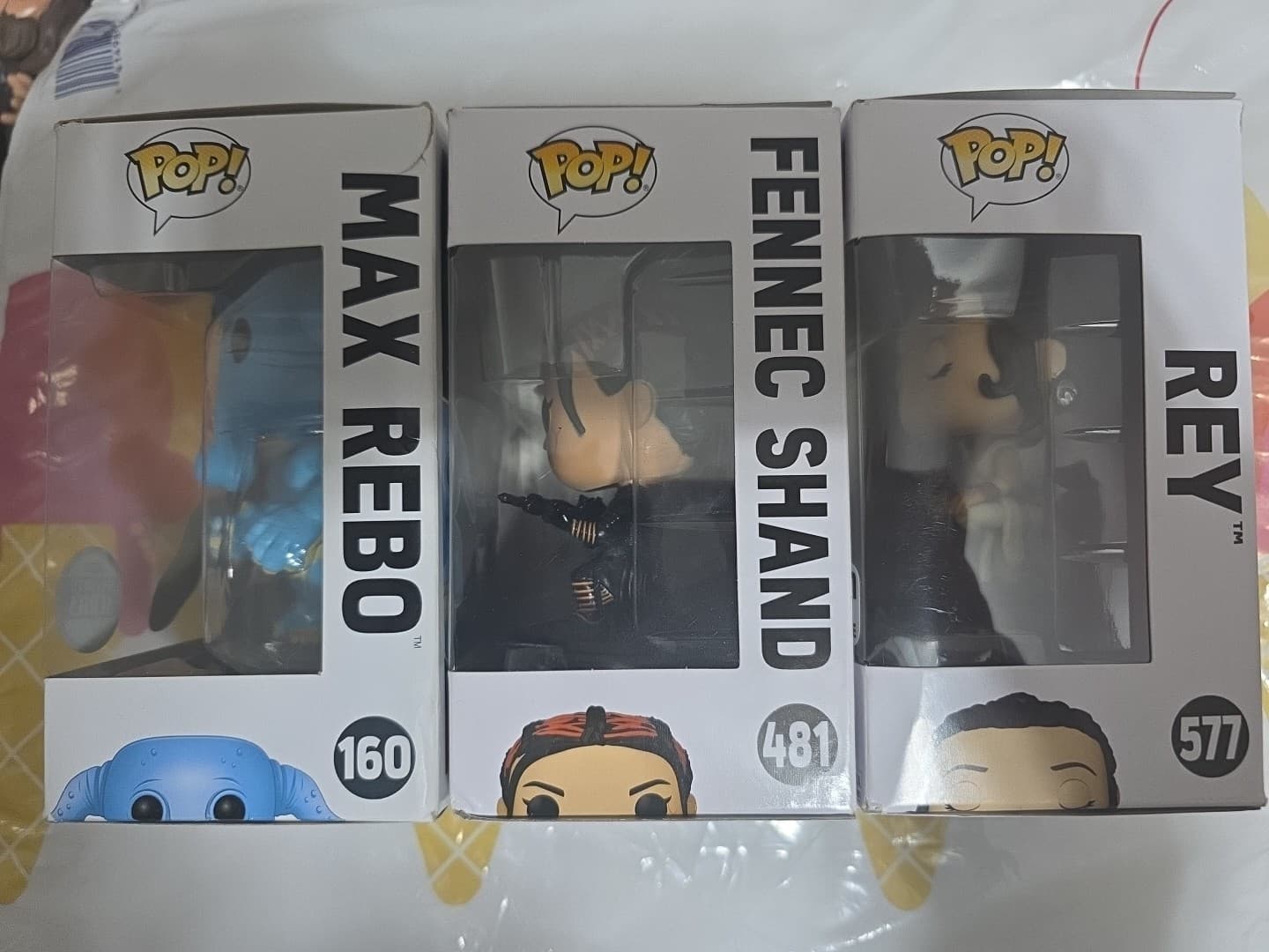 Funko Pop Star Wars Bundle, Max Rebo#160,Fennec #481,Rey#577 - Thumbnail 4