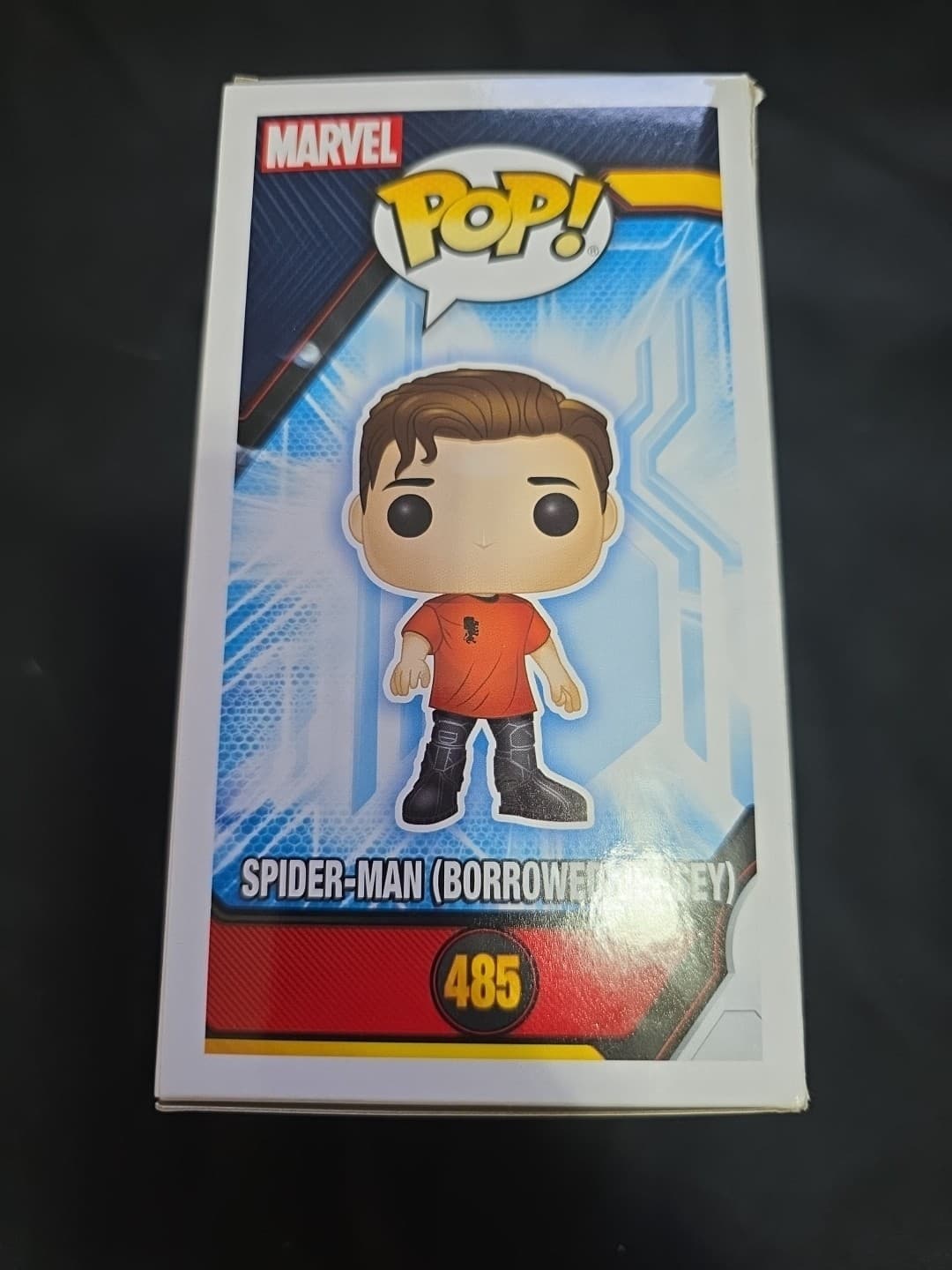 Funko Pop Marvel Far From Home Spider-Man Borrowed Jersey #485 - Thumbnail 4