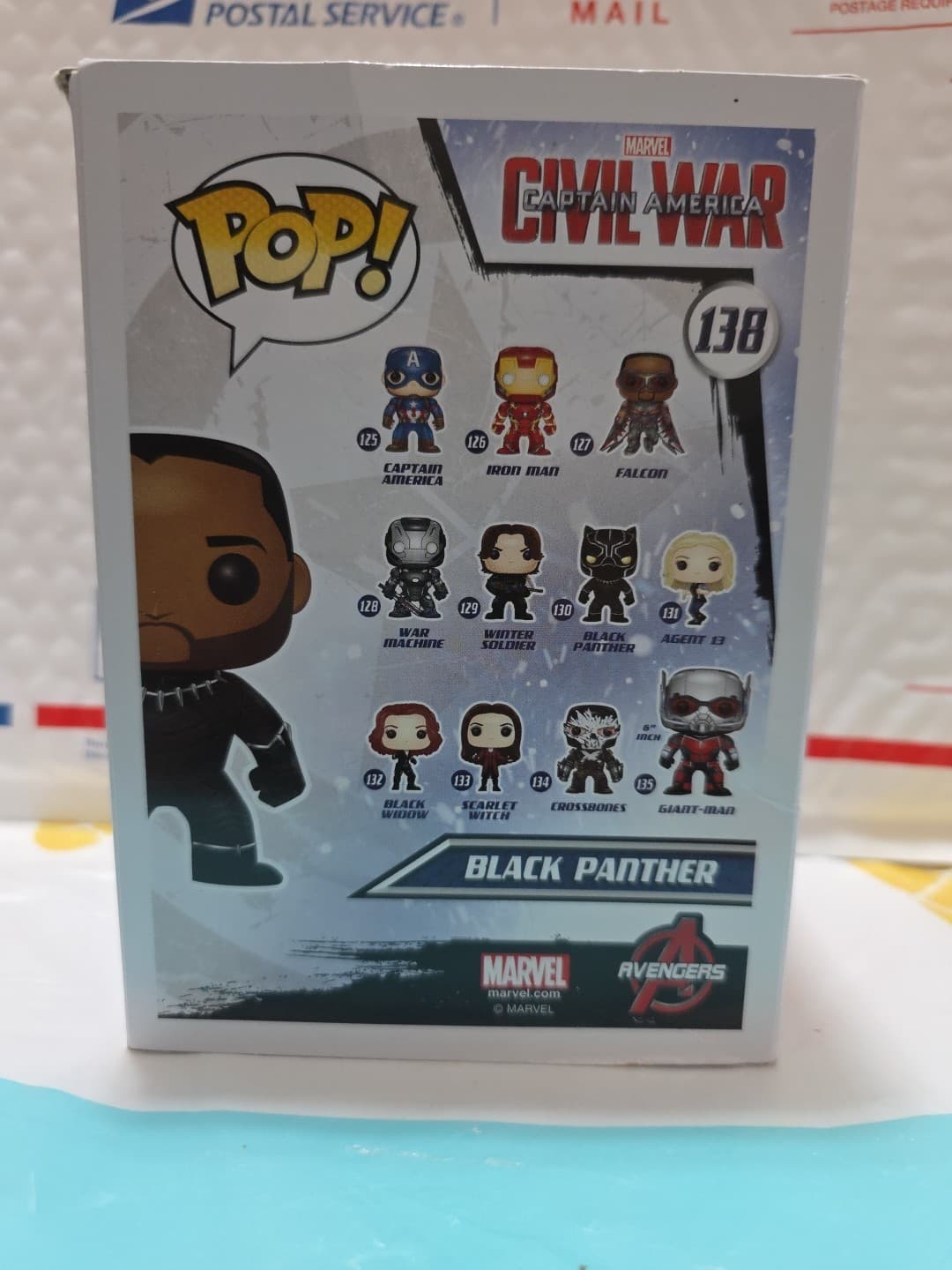 Funko Pop Black Panther Unmasked #138 Walgreens Exclusive - Thumbnail 4