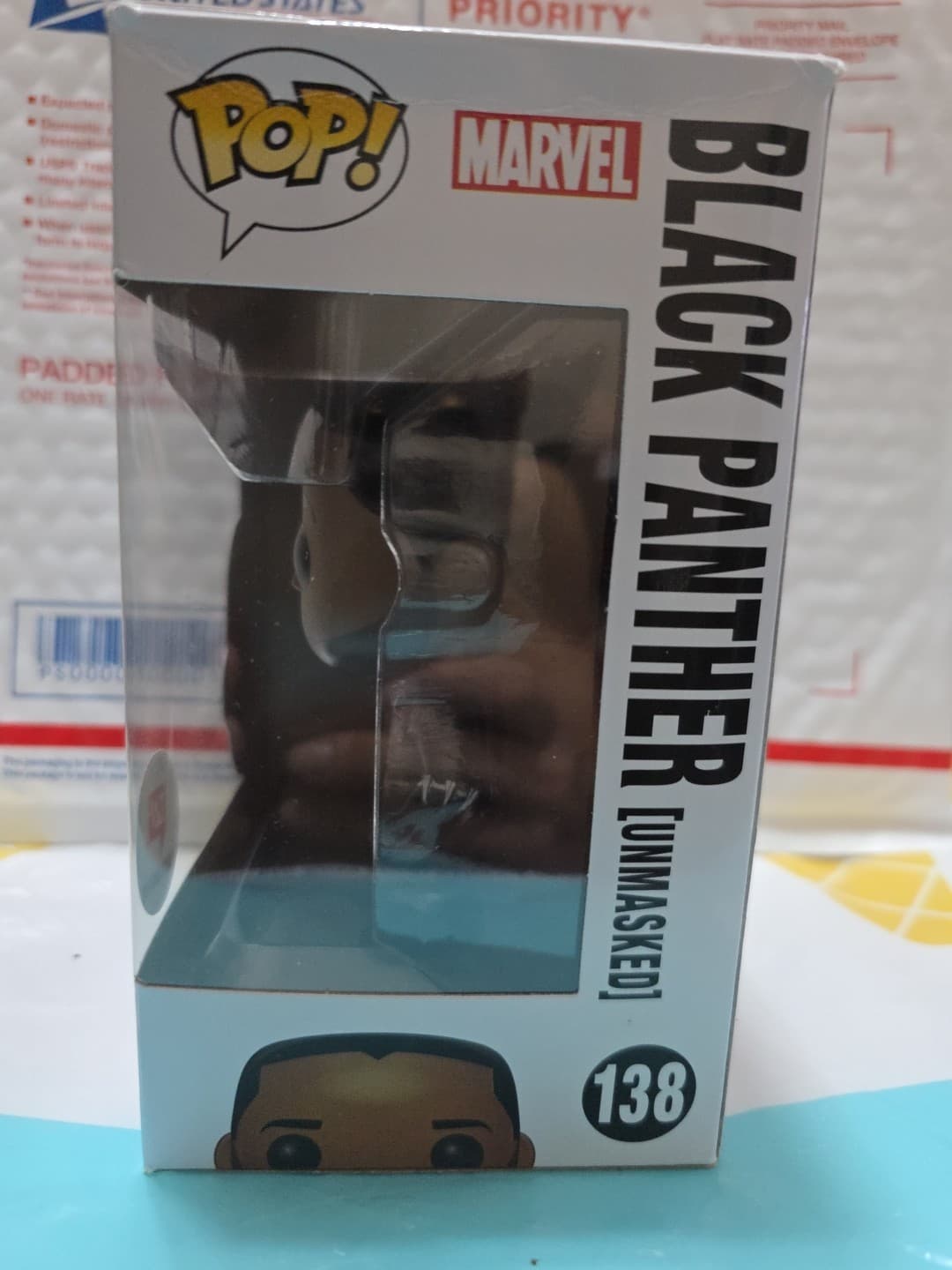 Funko Pop Black Panther Unmasked #138 Walgreens Exclusive - Thumbnail 5