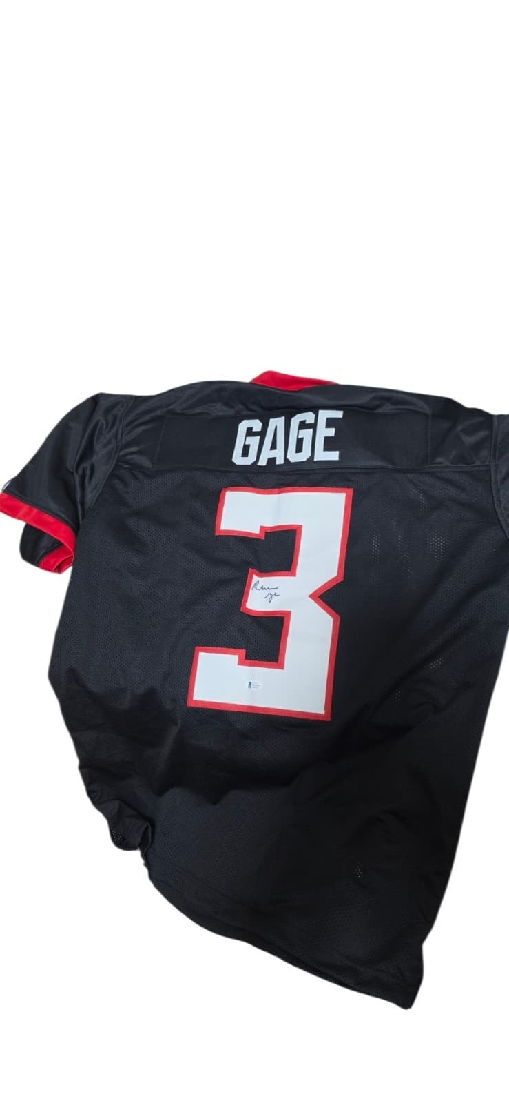 Atlanta Falcons NFL Russell Gage Jr. Autographed Jersey Beckett Certified - Thumbnail 2