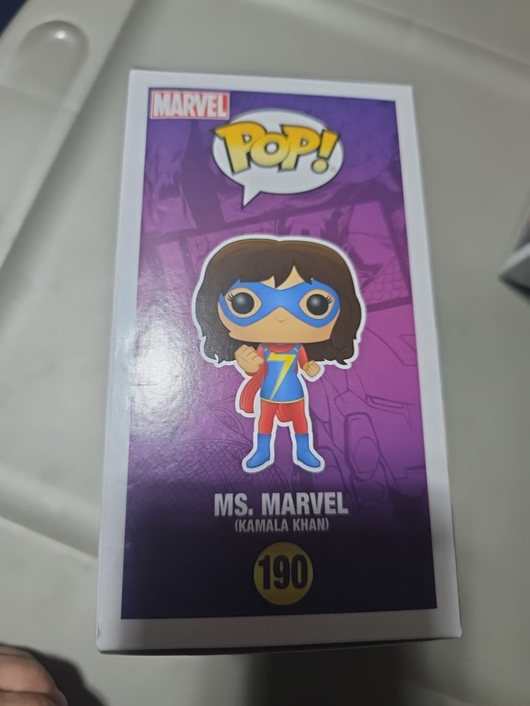 Funko Pop! Vinyl: Marvel - Ms. Marvel (Kamala Khan) - Walgreens (Exclusive) #190 - Thumbnail 4