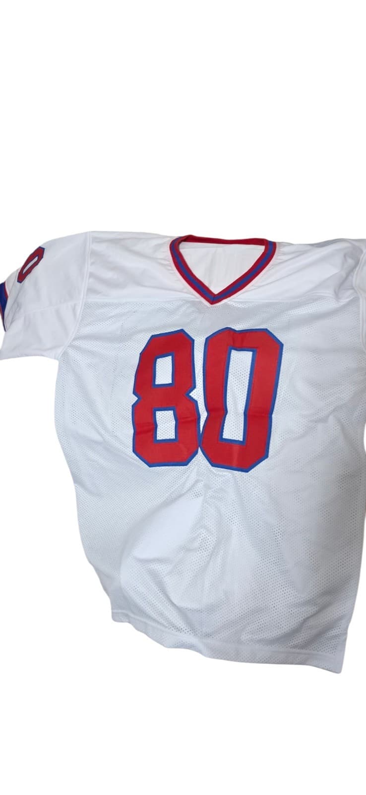 Eric Moulds Autographed White Pro Style Jersey W/ Insc- Beckett W *Silver - Thumbnail 4