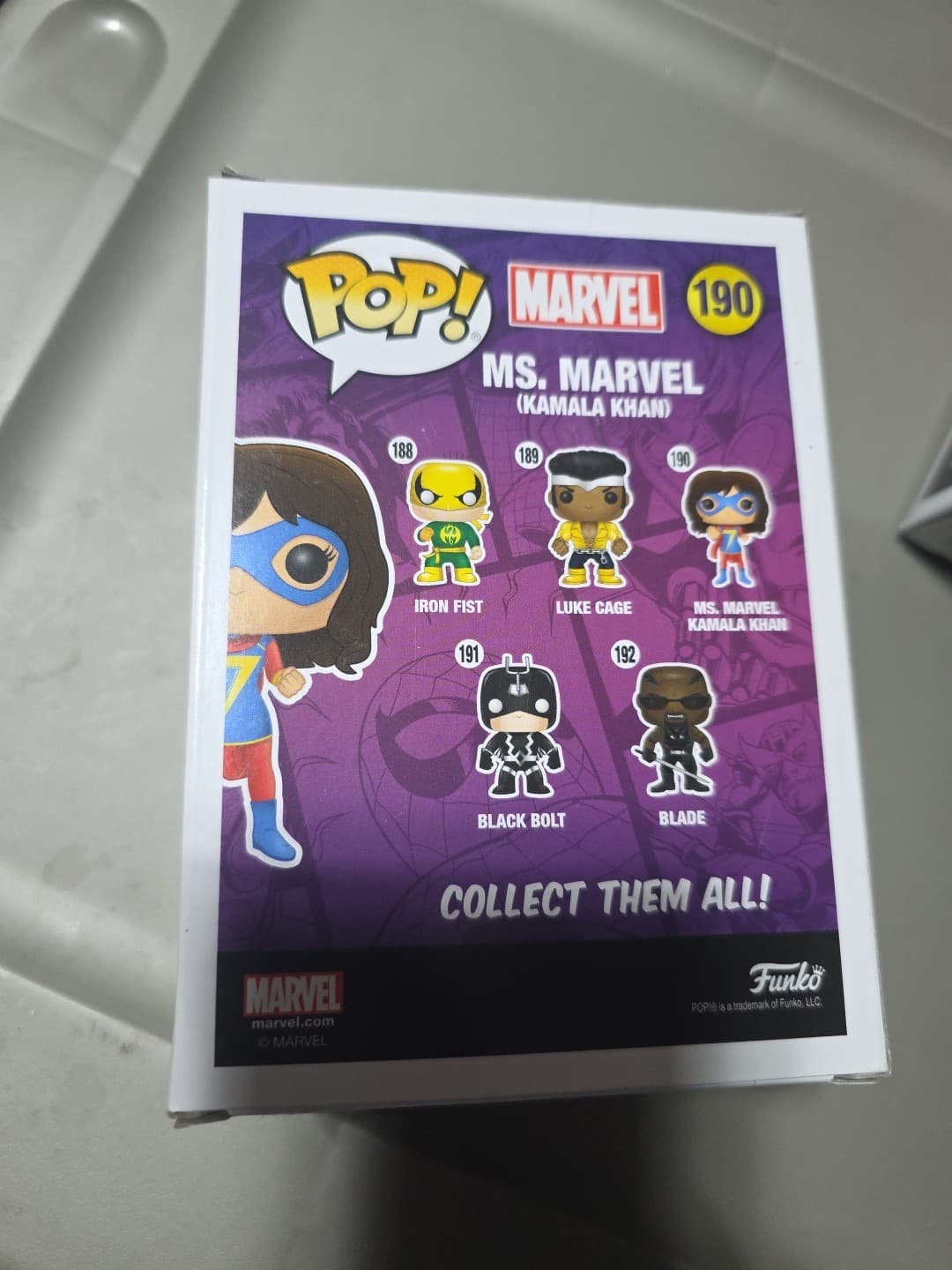 Funko Pop! Vinyl: Marvel - Ms. Marvel (Kamala Khan) - Walgreens (Exclusive) #190 - Thumbnail 3
