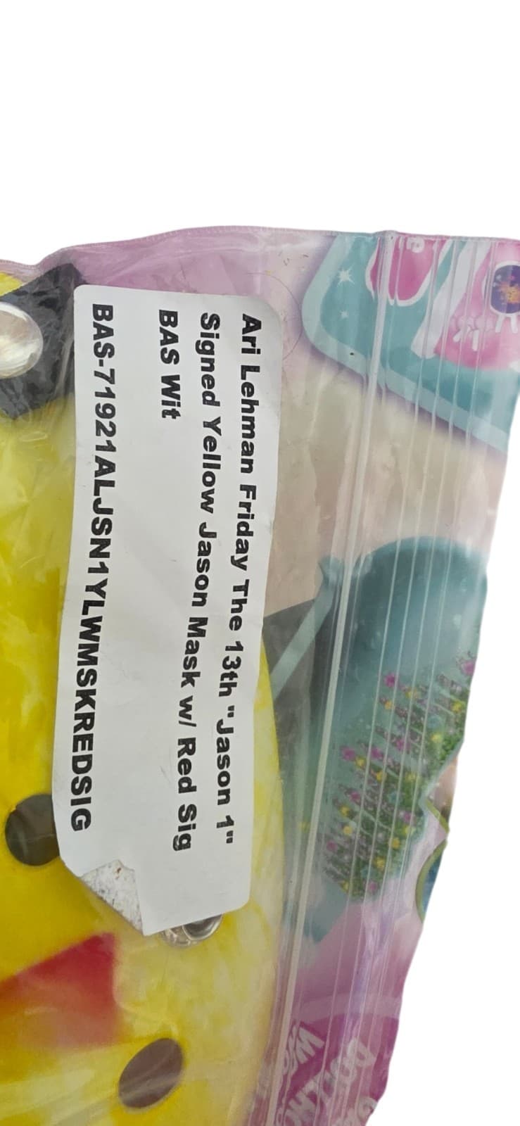 Ari Lehman Signed Jason Voorhees Yellow Hockey Mask Friday The 13 Quote JSA COA - Thumbnail 3