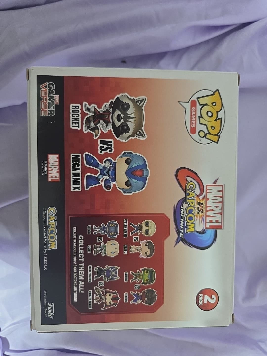 Funko Pop! Vinyl: Marvel - MvC- 2 Pack- Rocket(BUPU)/Megaman(BKGD) - GameStop... - Thumbnail 6