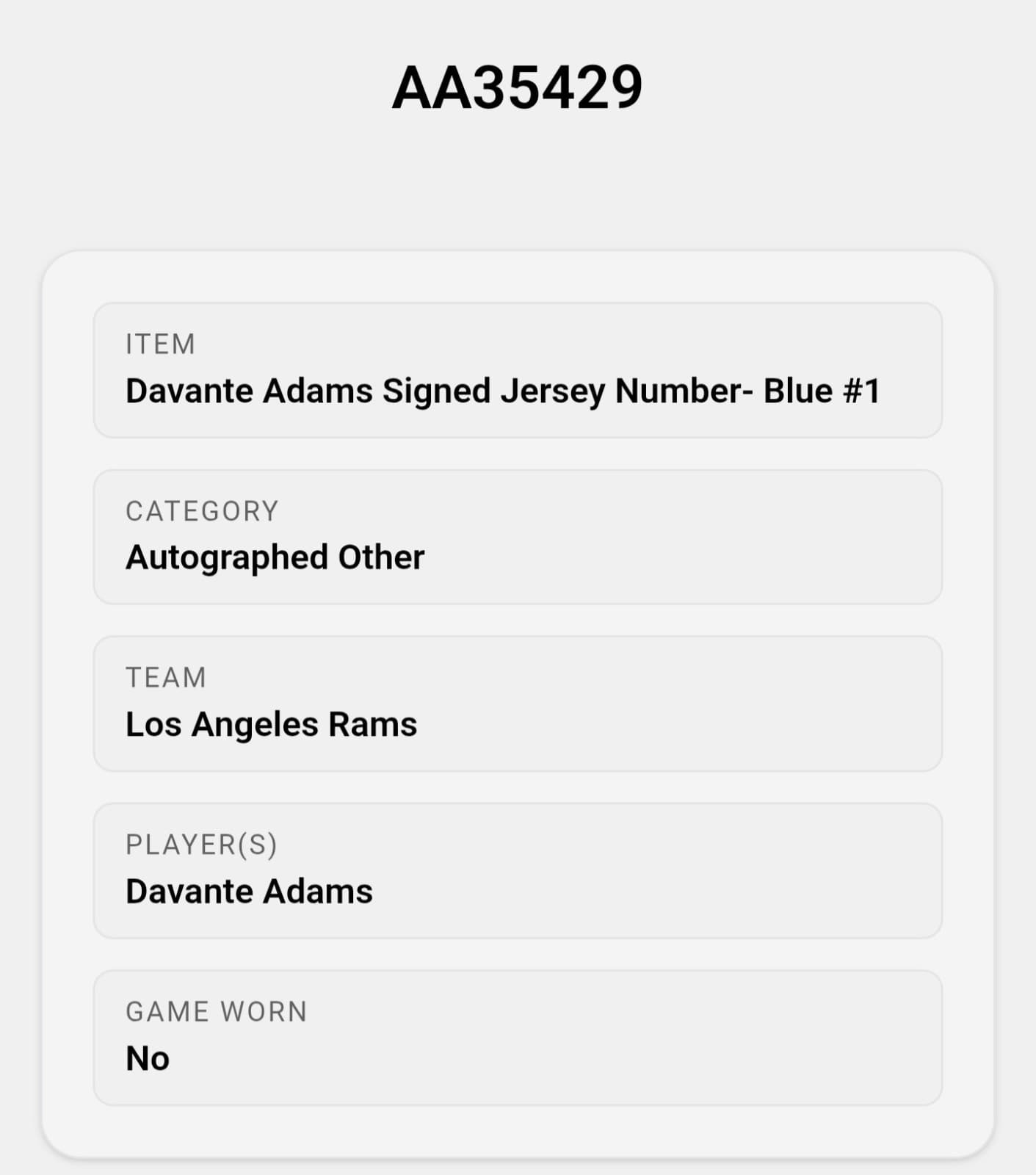 Davante Adams Signed Custom White Jersey Los Angeles Rams - Thumbnail 7
