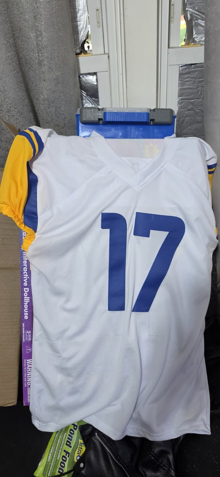 Davante Adams Signed Custom White Jersey Los Angeles Rams - Thumbnail 4