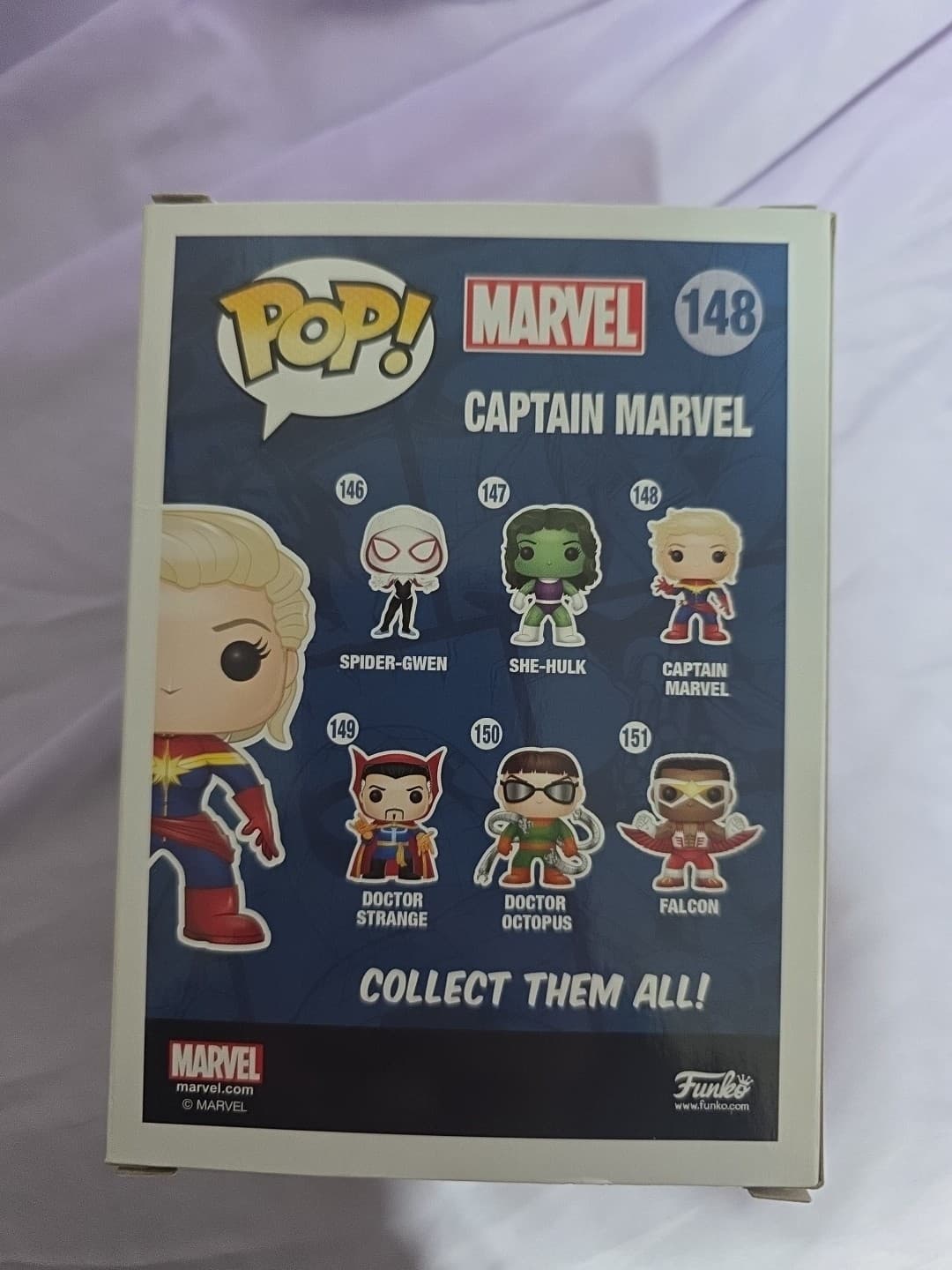 Funko Pop! Vinyl: Marvel - Captain Marvel - (Unmasked) #148 - Thumbnail 3