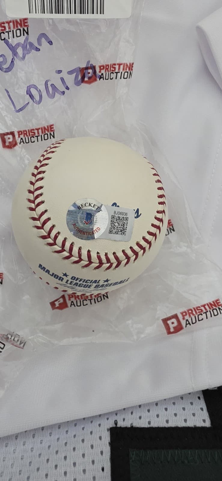 PIRATES YANKEES DODGERS WHITE SOX ESTEBAN LOAIZA SIGNED OML BASEBALL COA - Thumbnail 3