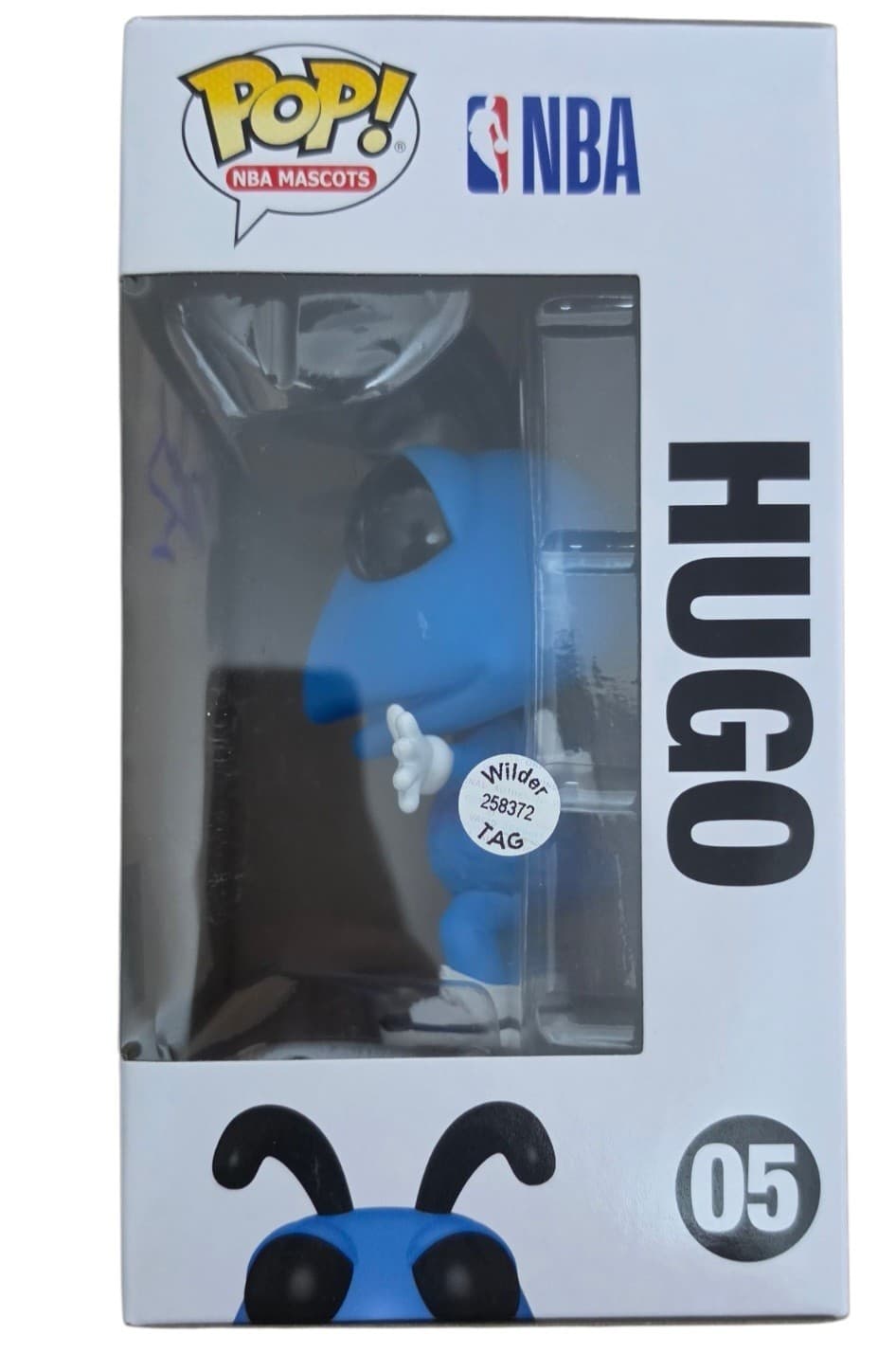 Larry Johnson Autographed Charlotte Hornets Hugo Funko Pop Wilder Tag - Thumbnail 2