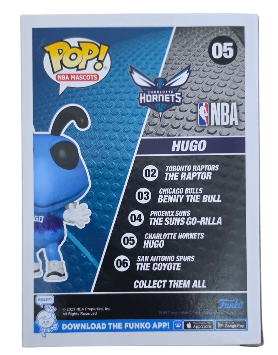Larry Johnson Autographed Charlotte Hornets Hugo Funko Pop Wilder Tag - Thumbnail 8
