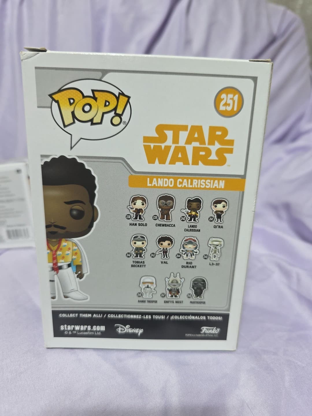 Funko Pop! Vinyl: Star Wars - Lando Calrissian - Hot Topic (HT) (Exclusive) #251 - Thumbnail 3