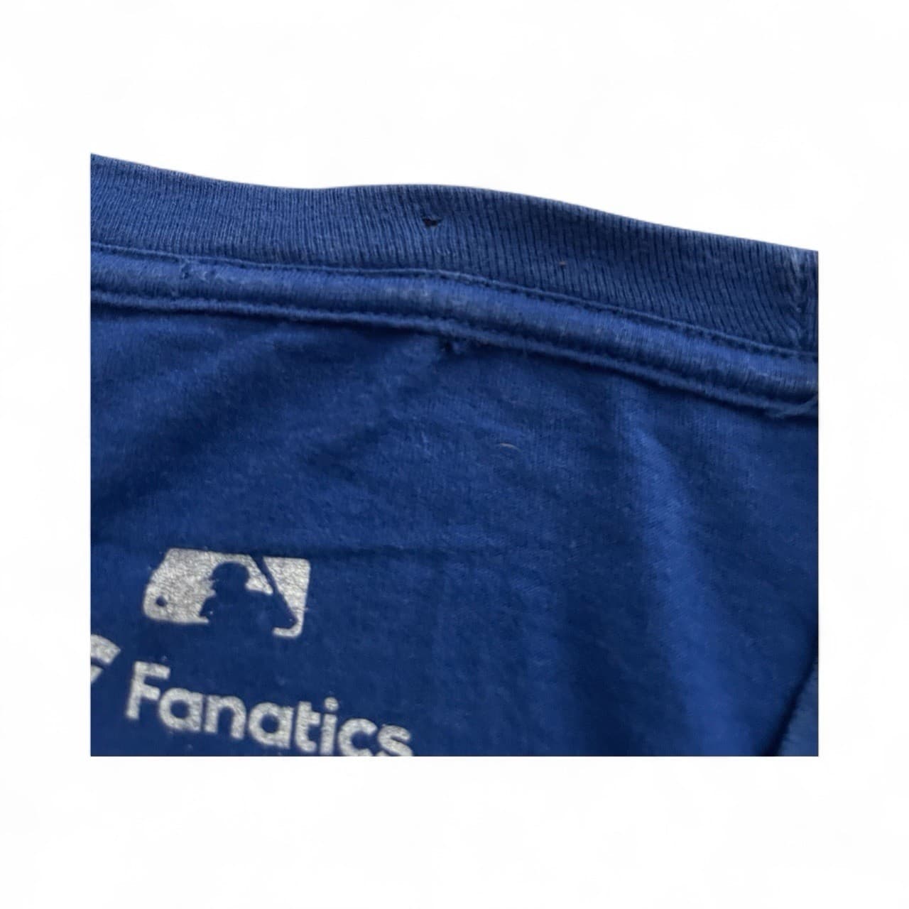 Fanatics Oakland Athletics A's Baseball Throwback T Shirt Size L Blue & Yellow - Thumbnail 4