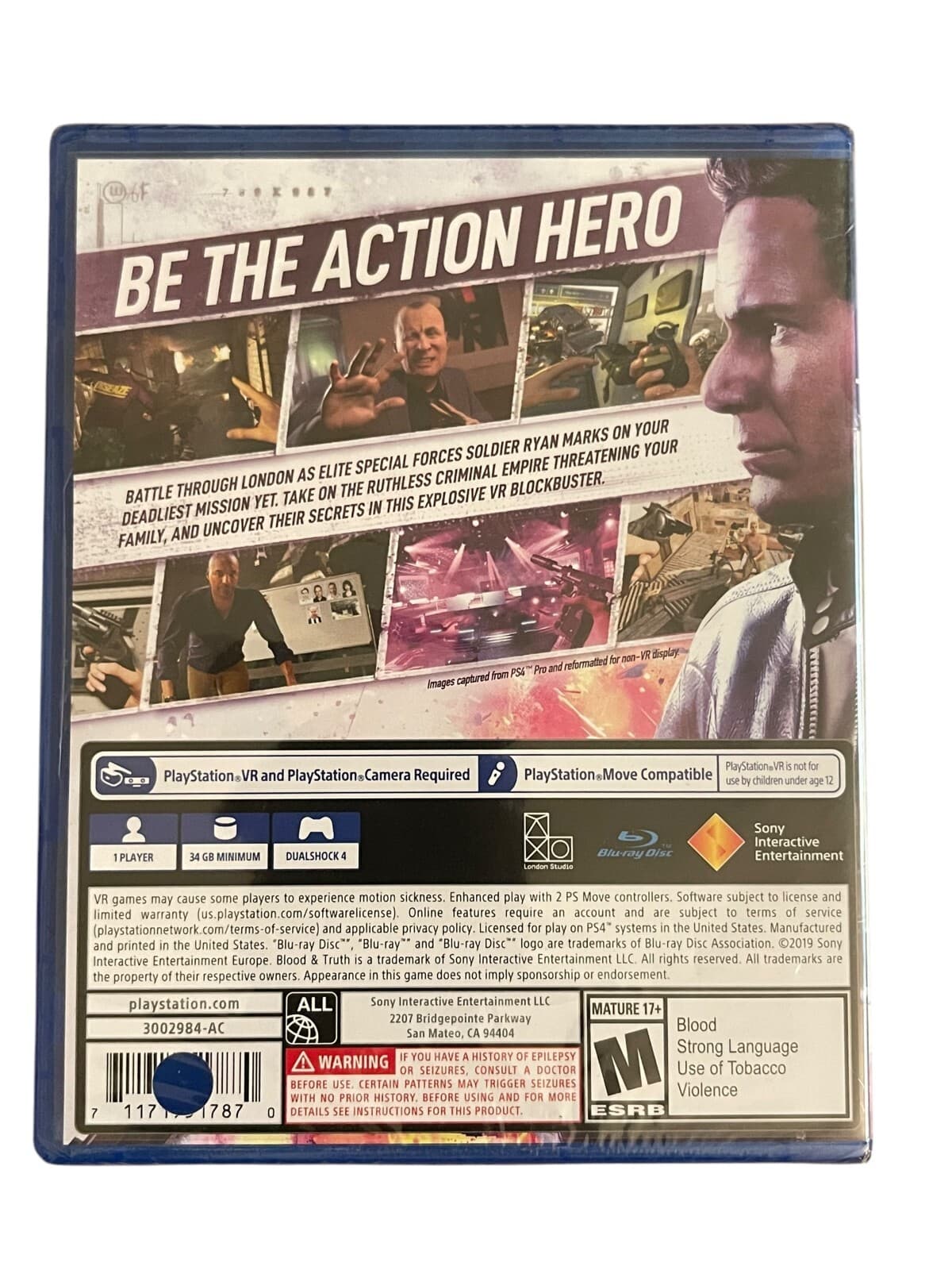 Blood & Truth VR - Only On Sony PlayStation 4 PS4 ( 1 Player ) New & Sealed - Thumbnail 2