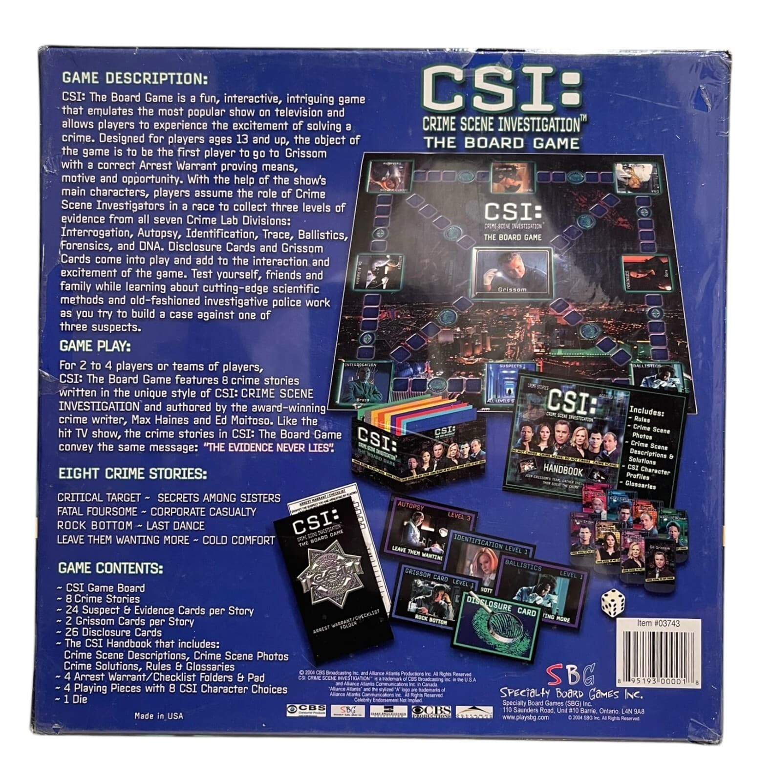 CSI: Crime Scene Investigation The Board Game SBG 03743 Ages 13 & up - Thumbnail 2