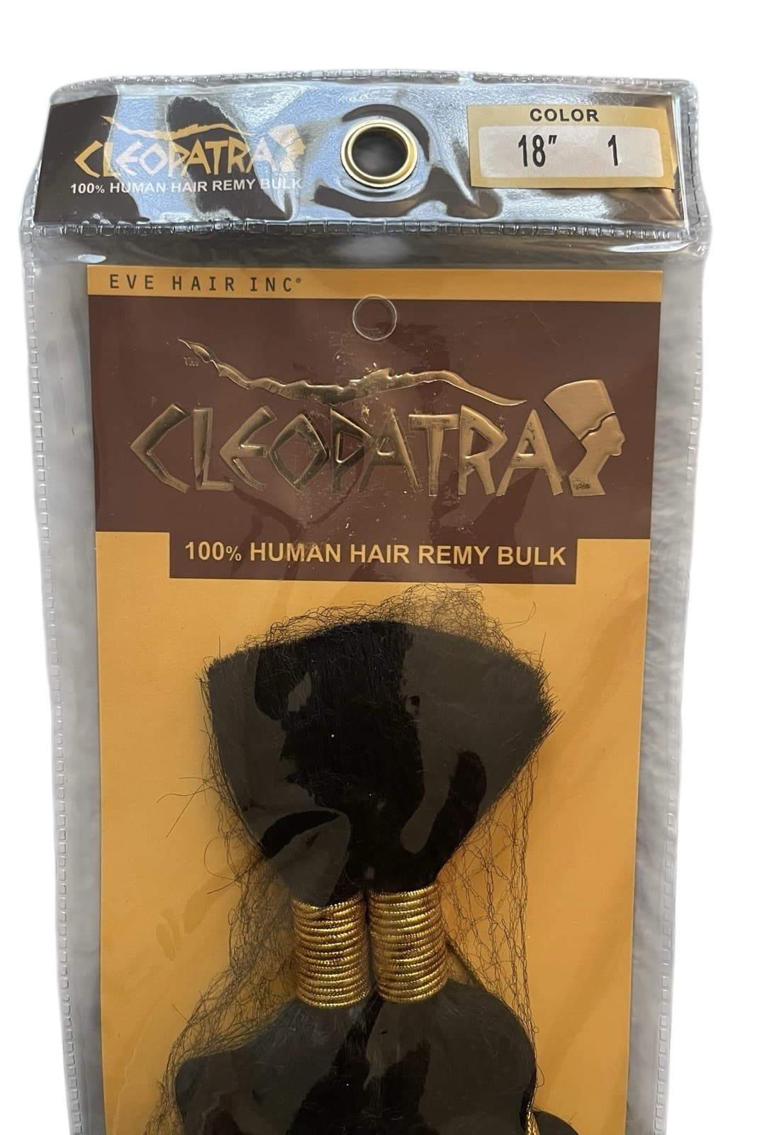 CLEOPATRA 100% Human Hair Remy Bulk French Deep Wave Bulk 18” Color 1 Wet N Wavy - Thumbnail 3