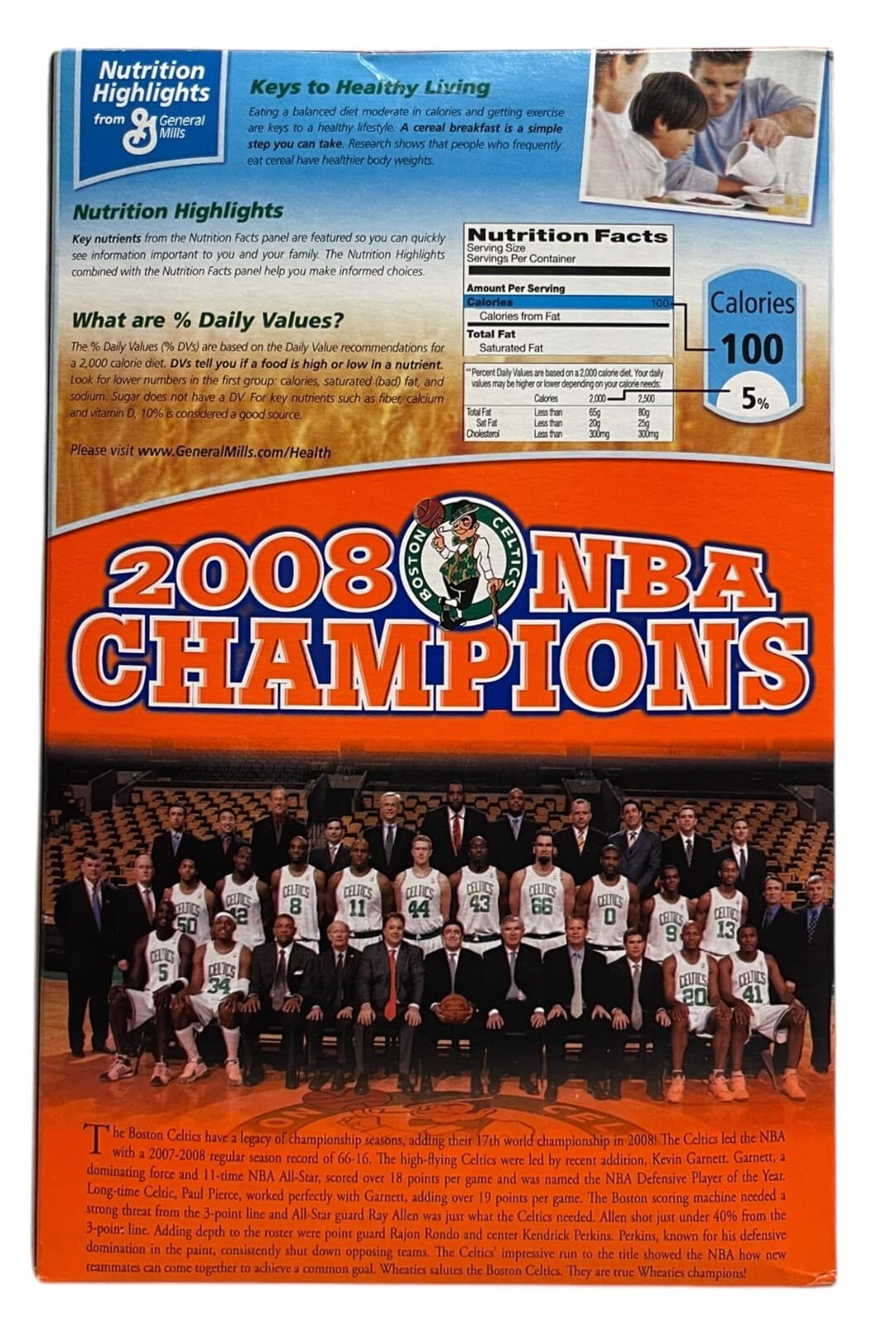 2008 NBA Champion Kevin Garnet Wheaties Box January 10, 2019 - Thumbnail 2