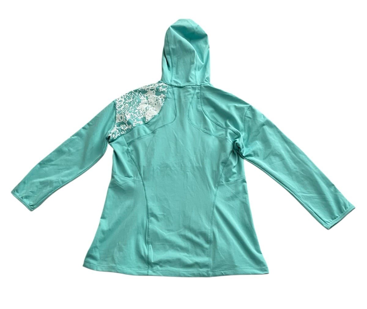 Nike Fit Dry Women's Green Half Zip Hooded Pullover - Size L (12-14) New - Thumbnail 6