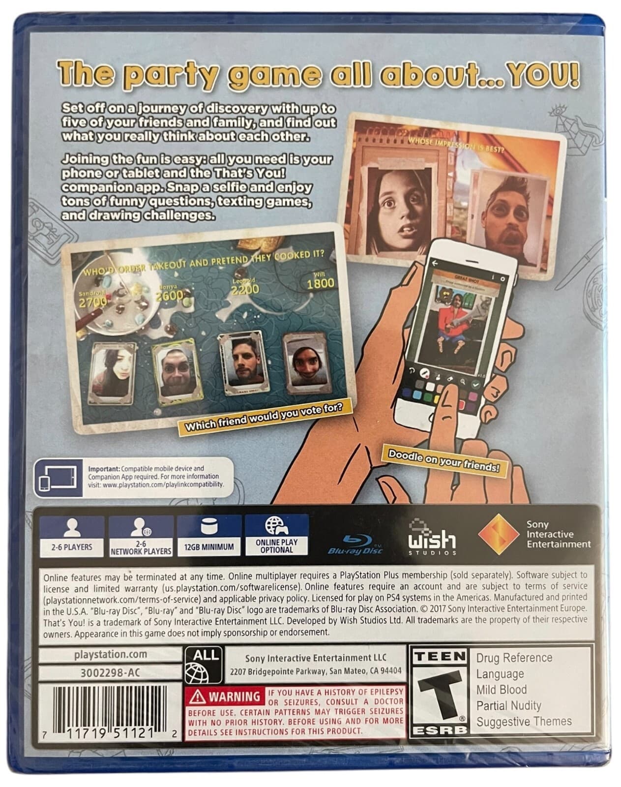 That's You PS4 Sony PlayStation 4, 2017 (2-6 Player). New & Sealed. - Thumbnail 2
