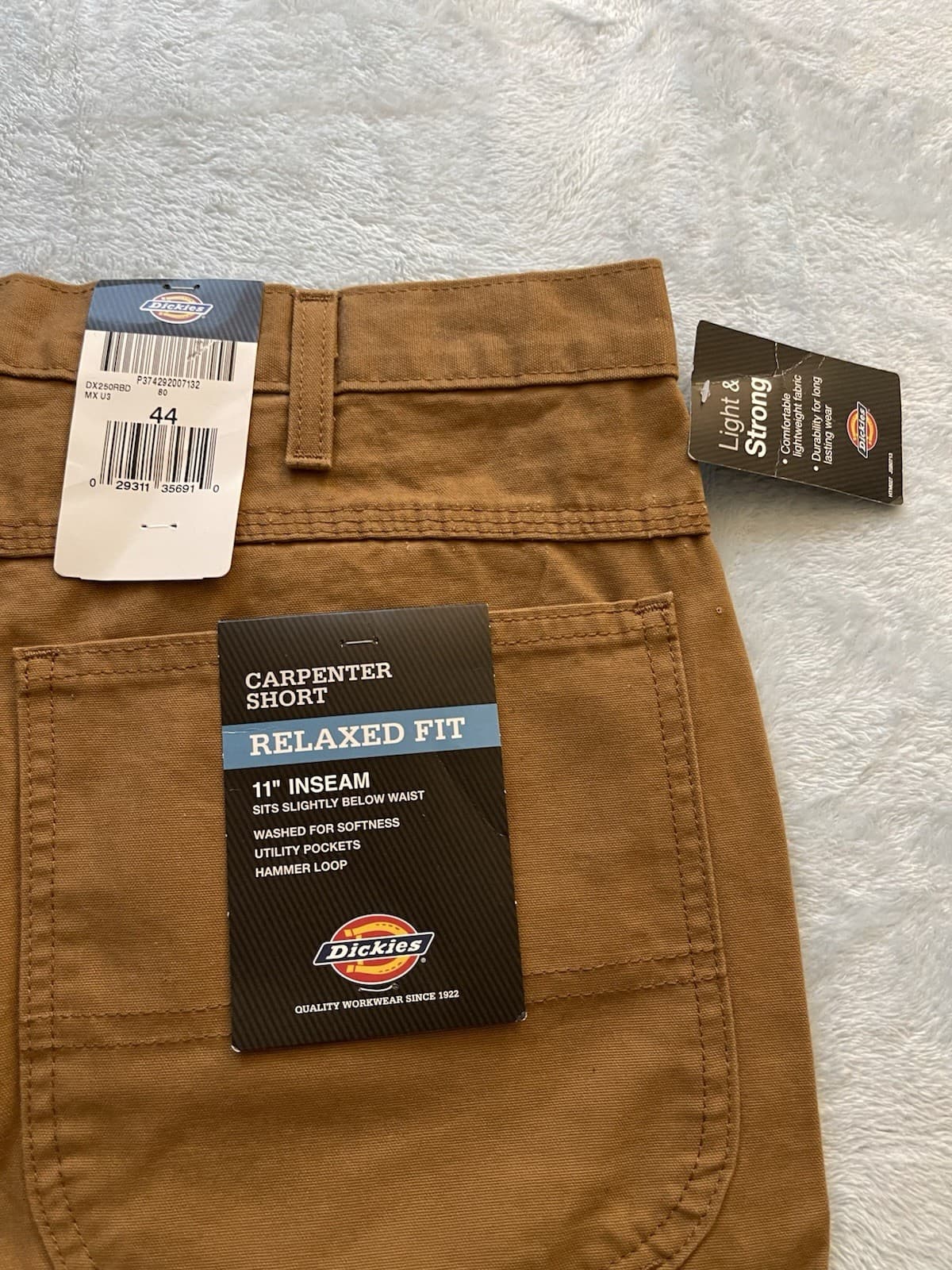 Dickies Carpenter Relax Fit 11” Inseam Short Light & Strong - Thumbnail 7