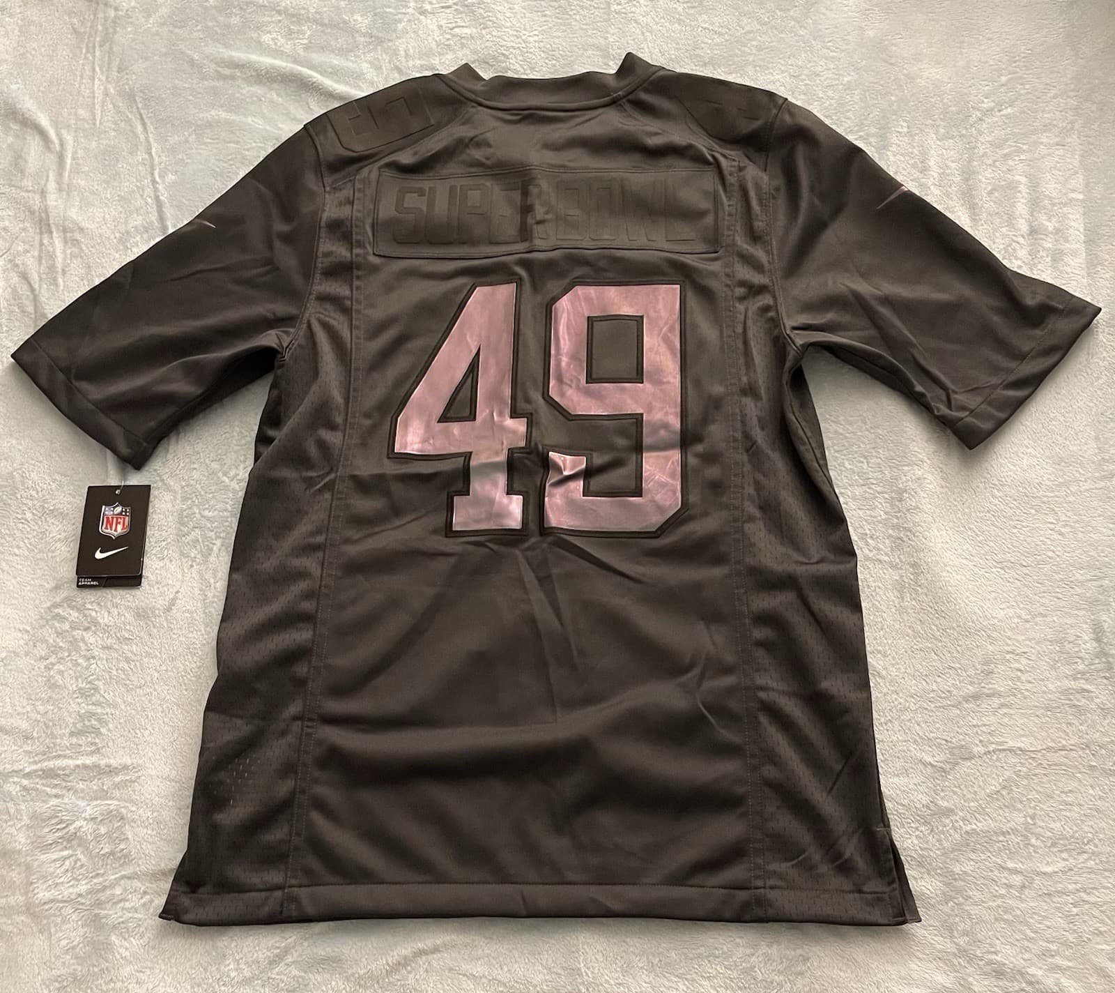 Nike NFL Superbowl XLIX 49 Limited Edition Dark Grey Commemorative Jersey Small - Thumbnail 10