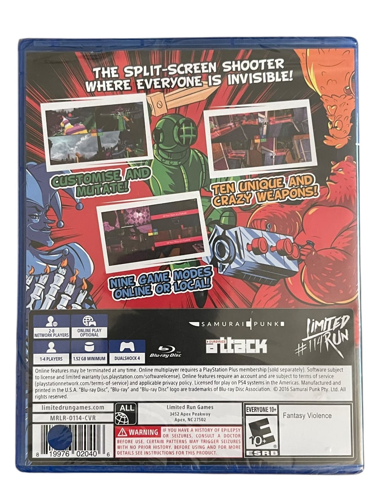 Screencheat PS4 New Limited Run (Sony PlayStation 4). New & Sealed - Thumbnail 2