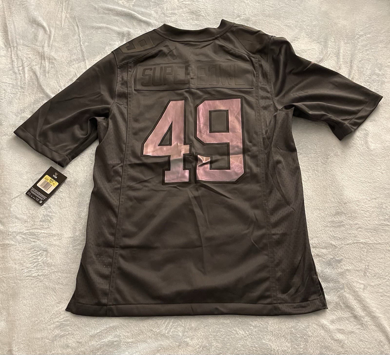 Nike NFL Superbowl XLIX 49 Limited Edition Dark Grey Commemorative Jersey Small - Thumbnail 7