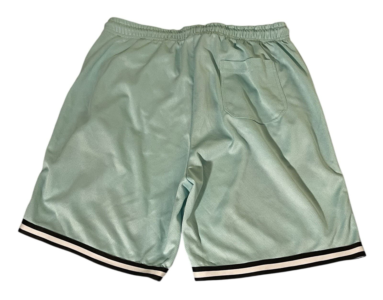 Fashion Nova Men’s Good Vibes Palm Trees Drawstring Aqua Shorts Large - Thumbnail 6