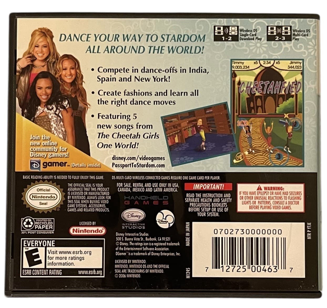 The Cheetah Girls: Passport to Stardom (Nintendo DS, 2008) CIB - Thumbnail 3