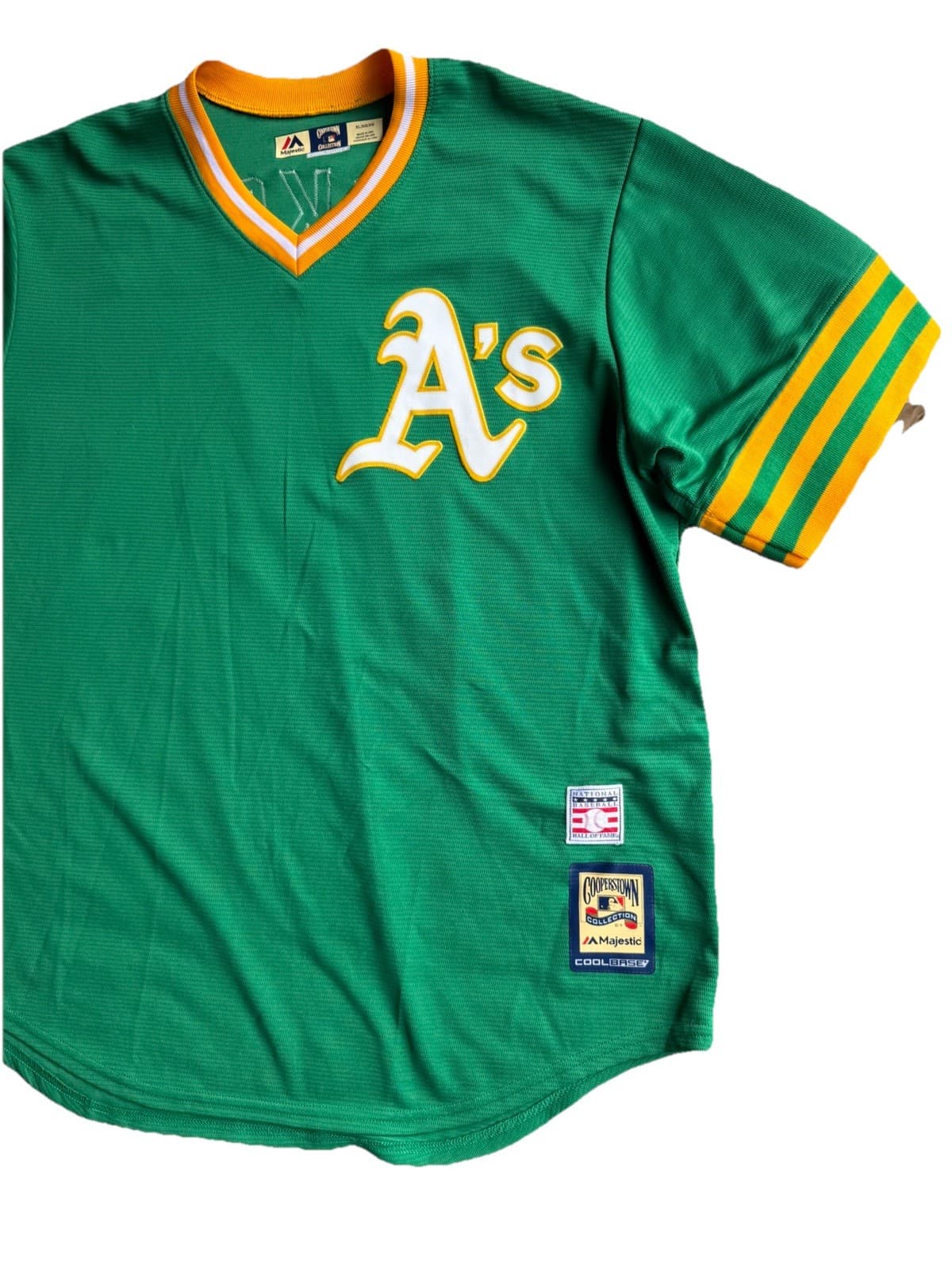 Oakland A’s Reggie Jackson #9 Majestic Cooperstown Collection Jersey Size XL - Thumbnail 14