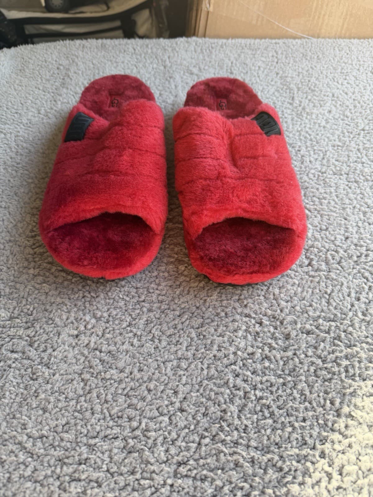 UGG Plush Womens Lamb Slipper Slide Sandals #88276- Ribbon Red - 10W US - Thumbnail 5