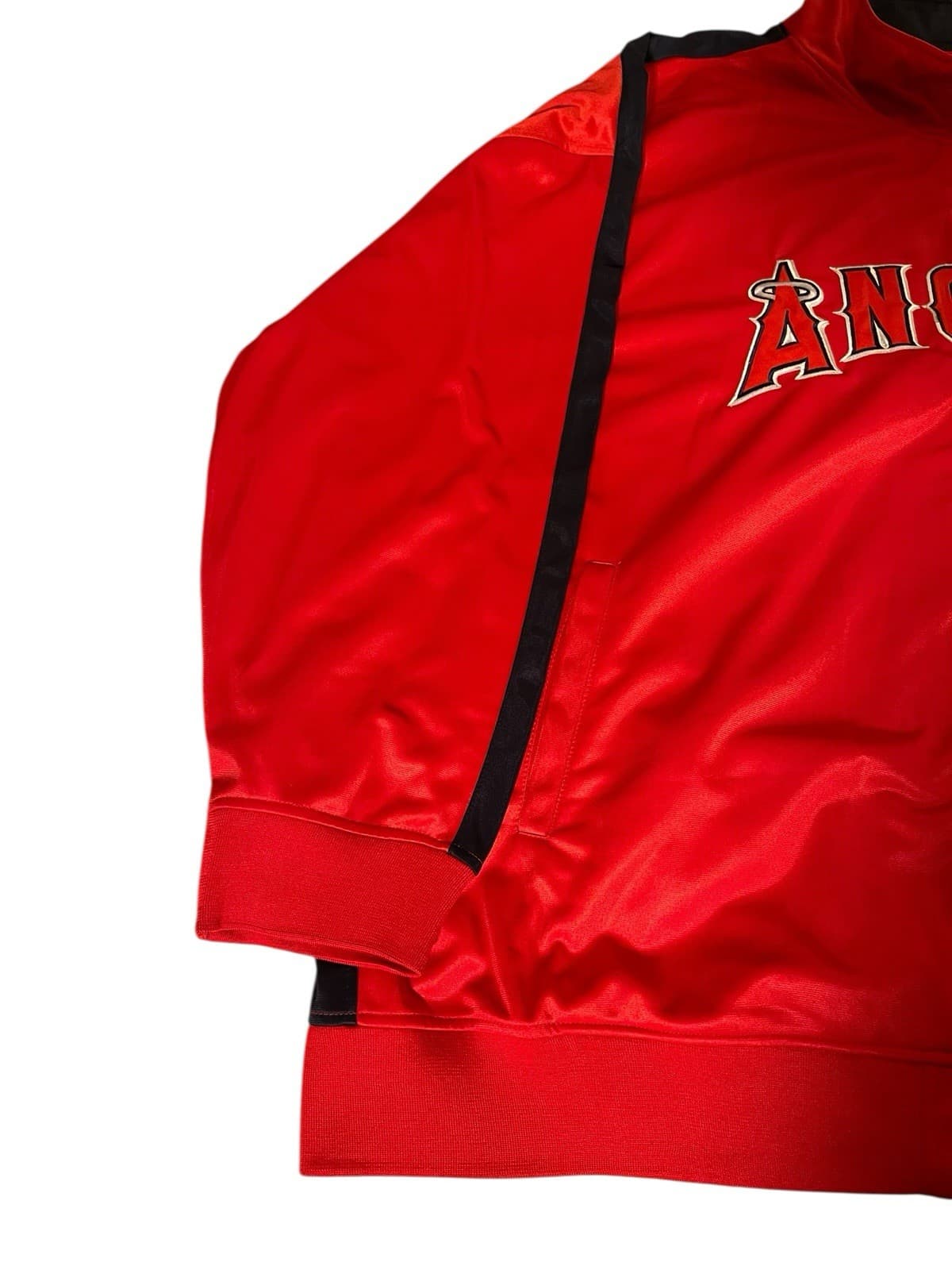 MLB Genuine Merchandise Men's Red Los Angeles Angels Red Logo Jacket Size 6XL - Thumbnail 5