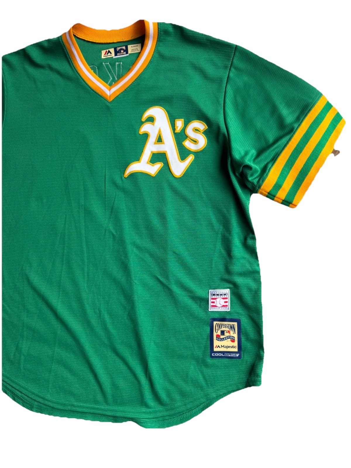 Oakland A’s Reggie Jackson #9 Majestic Cooperstown Collection Jersey Size XL - Thumbnail 5