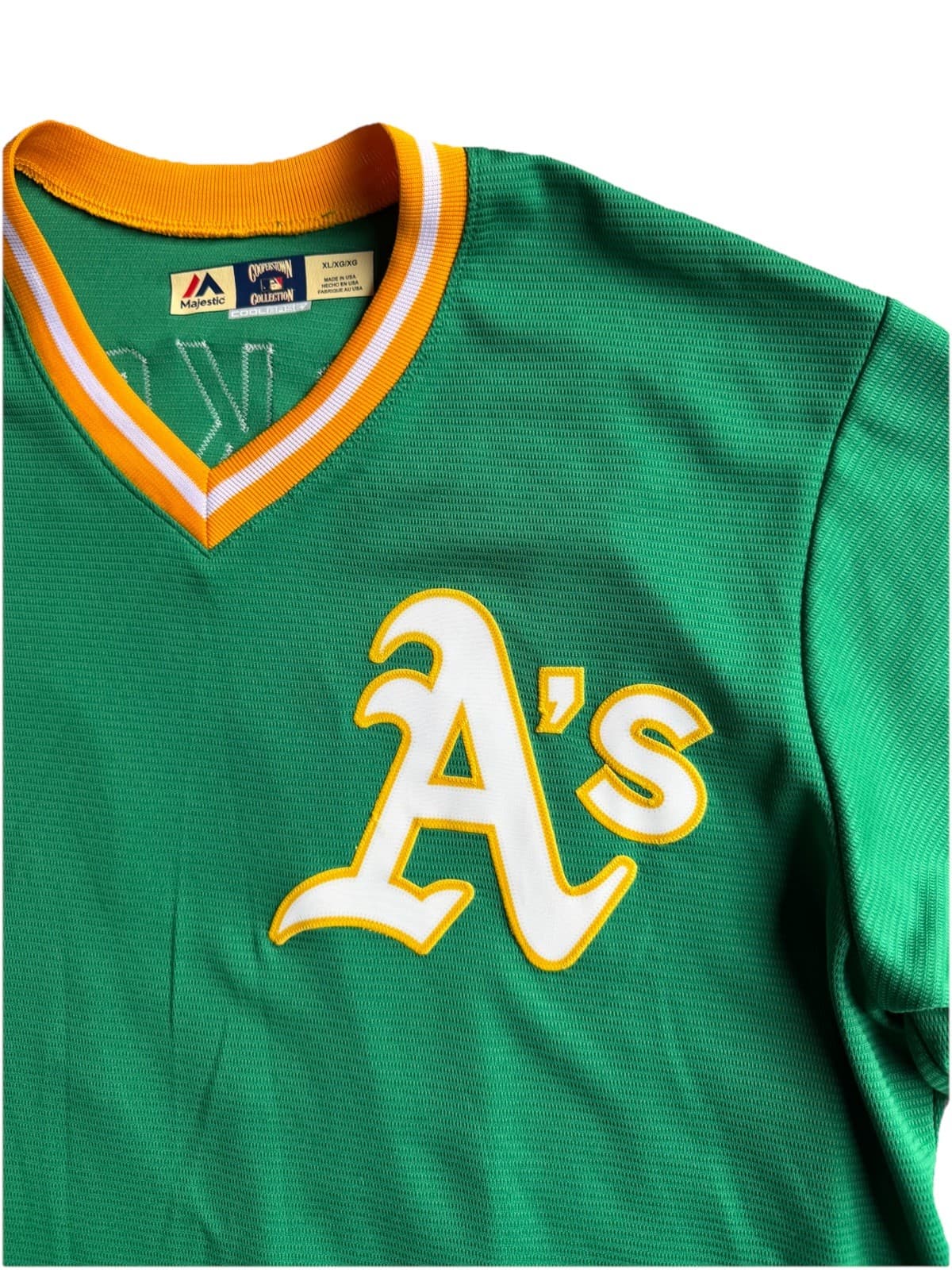 Oakland A’s Reggie Jackson #9 Majestic Cooperstown Collection Jersey Size XL - Thumbnail 3