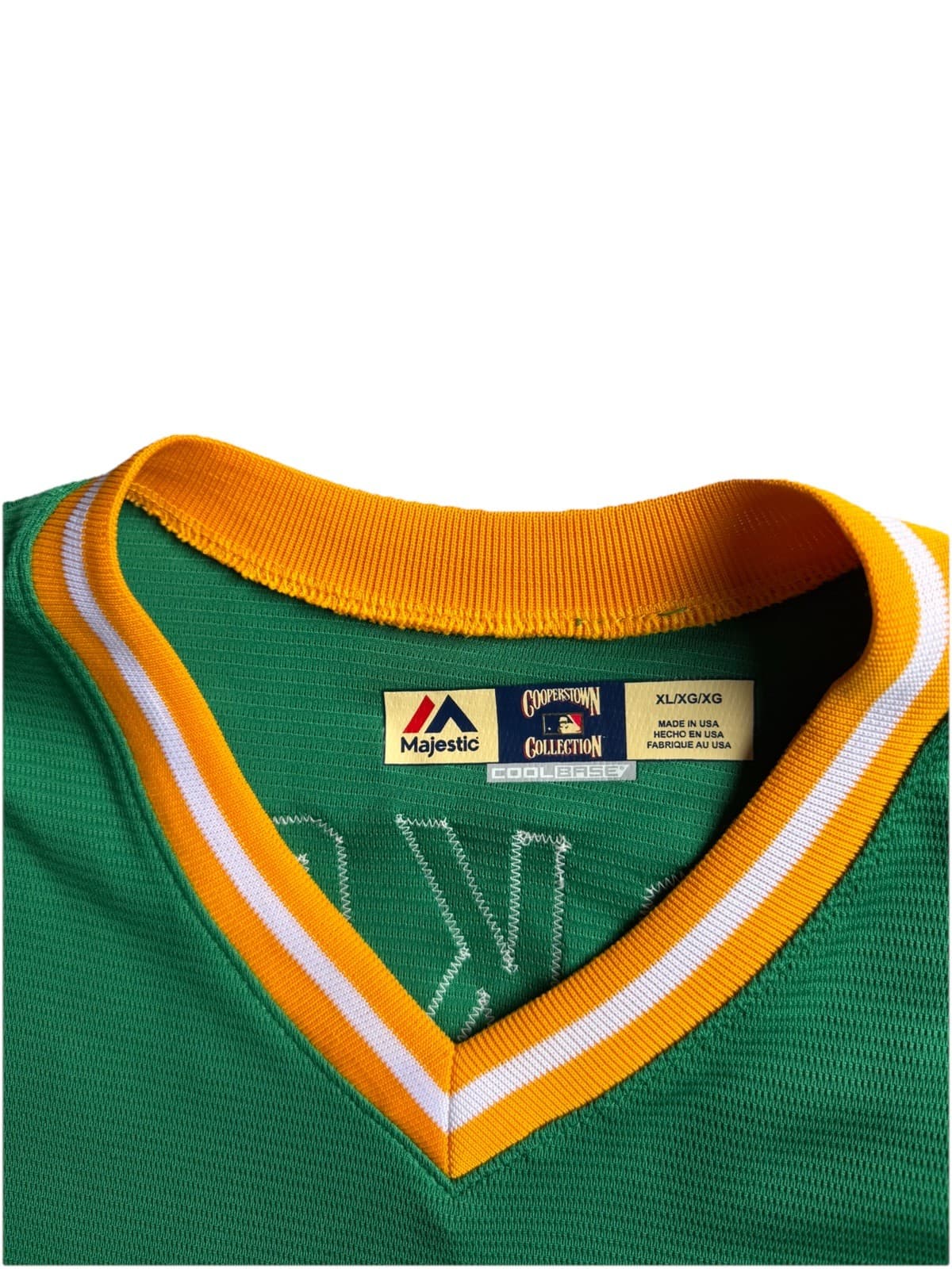 Oakland A’s Reggie Jackson #9 Majestic Cooperstown Collection Jersey Size XL - Thumbnail 11