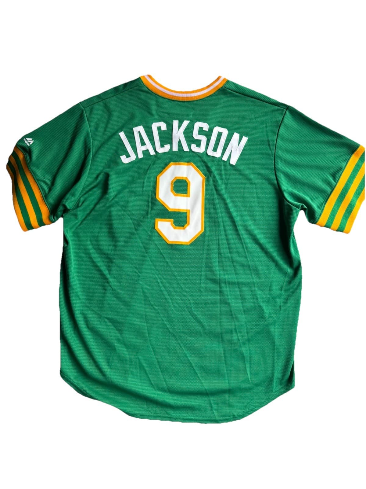 Oakland A’s Reggie Jackson #9 Majestic Cooperstown Collection Jersey Size XL - Thumbnail 7