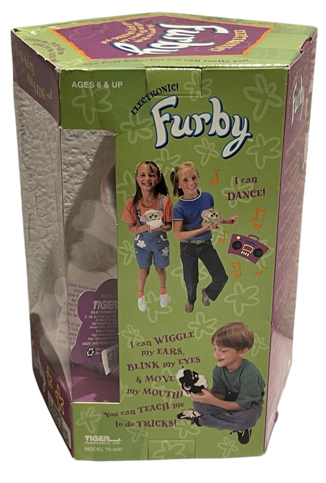 NEW Sealed 1998 Furby SNOWBALL 70-800 White w Pink Ears - Thumbnail 6