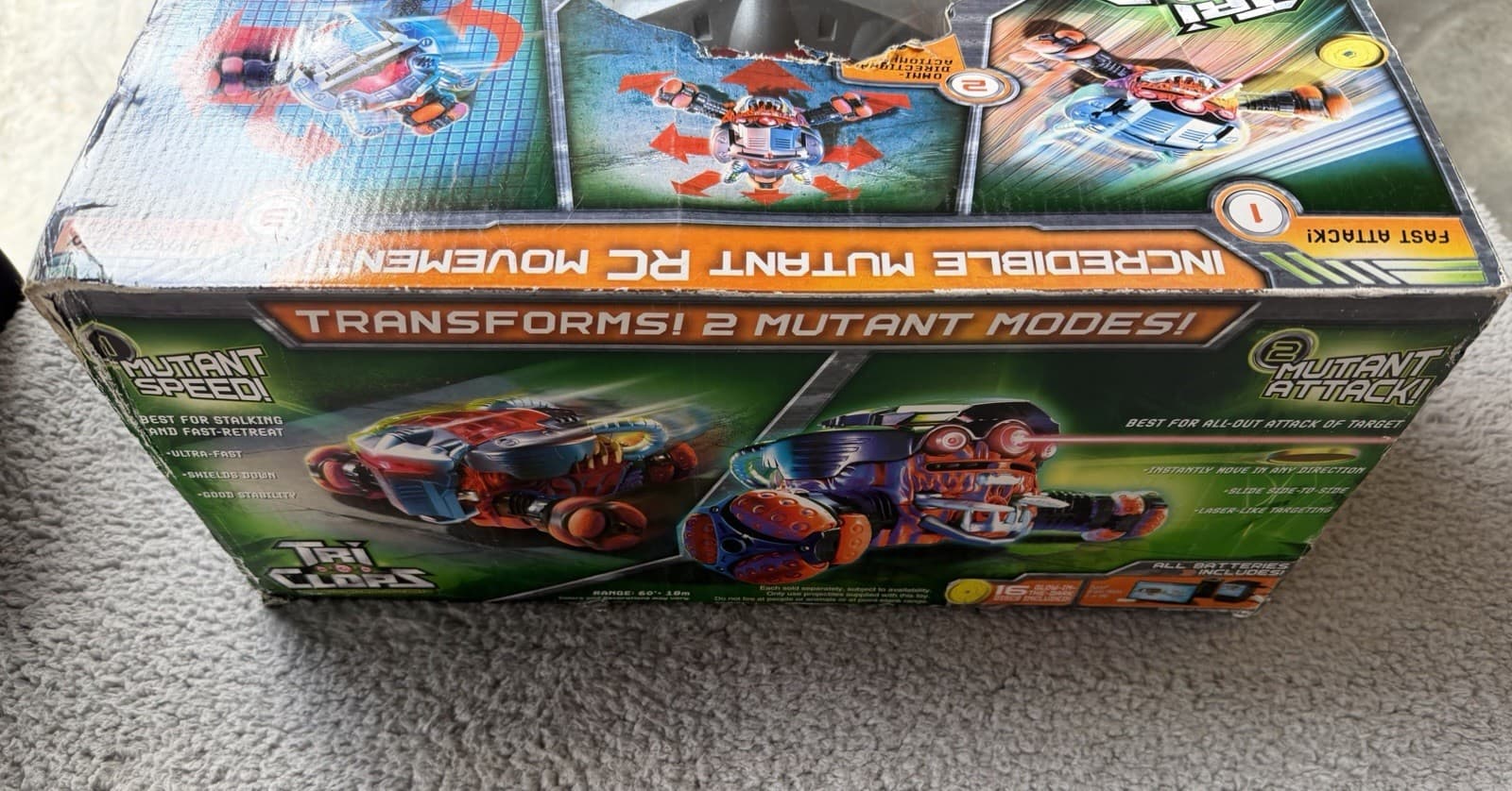 Mattel Tyco Tri Clops Orange Radio Control Mutant Vehicle Transform Toy 2007 - Thumbnail 5