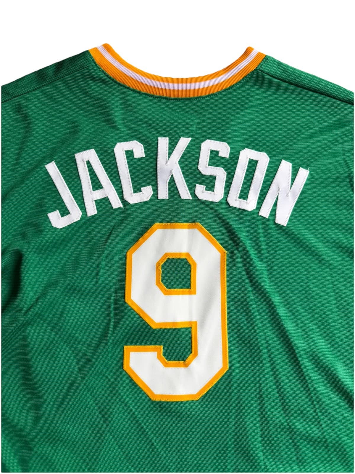 Oakland A’s Reggie Jackson #9 Majestic Cooperstown Collection Jersey Size XL - Thumbnail 8