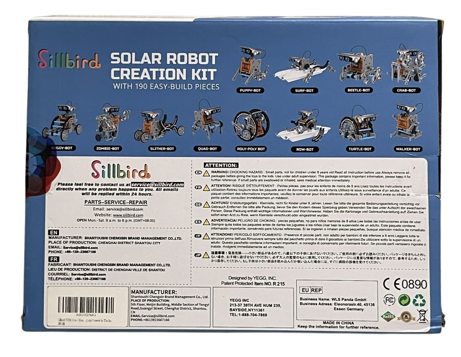 Sillbird STEM 12-in-1 Education Solar Robot Toy - 190 Piece - Thumbnail 2