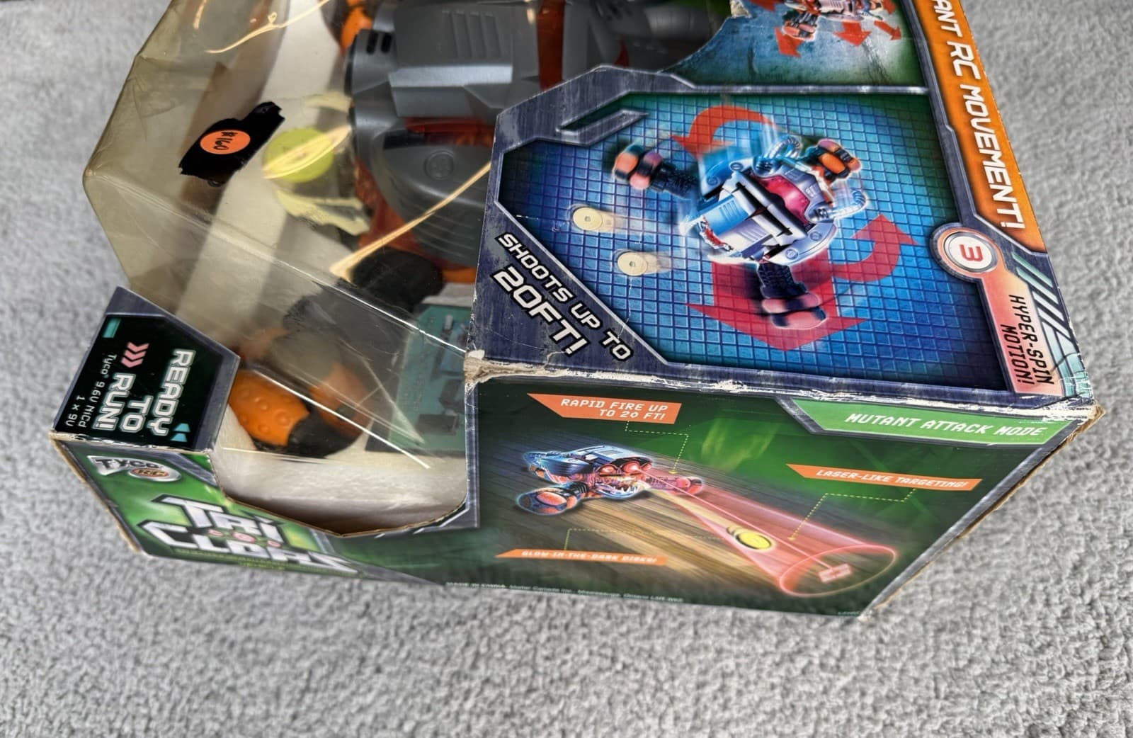 Mattel Tyco Tri Clops Orange Radio Control Mutant Vehicle Transform Toy 2007 - Thumbnail 7